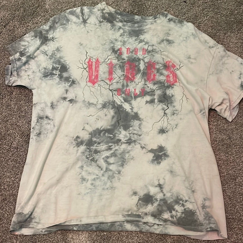 Great quality, good vibes, tie-dye shirt